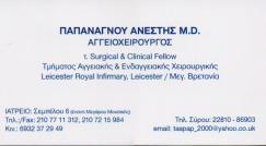 ΑΓΓΕΙΟΧΕΙΡΟΥΡΓΟΣ  ΑΓΓΕΙΟΧΕΙΡΟΥΡΓΟΙ ΑΘΗΝΑ ΠΑΠΑΝΑΓΝΟΥ ΑΝΕΣΤΗΣ